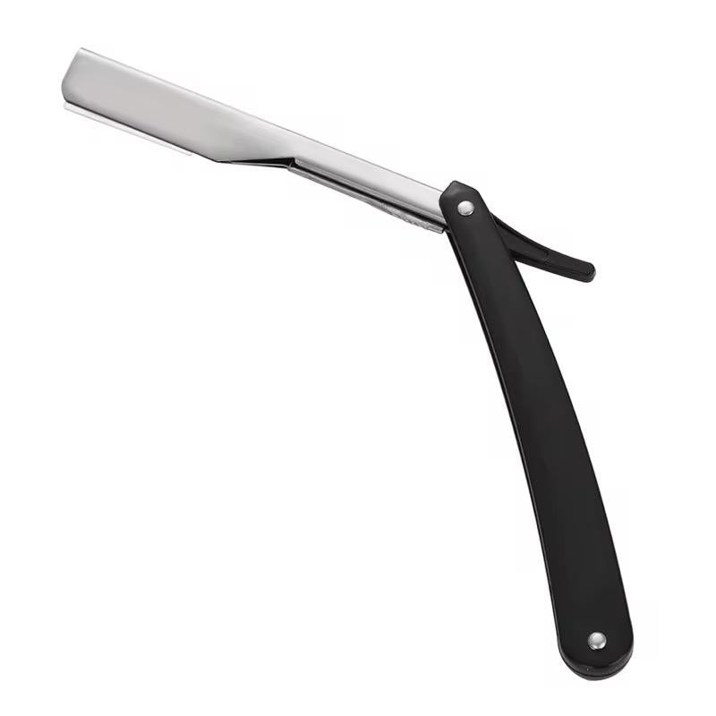 Slide-Out Razor with Metal Blade Holder – Professional Barber Tool for Precise and Secure Shaving

